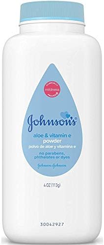 Детска присыпка Johnson ' s с натурално царевично нишесте, алое и витамин е кучешка кожа, хипоалергенни (Ценна опаковка от 3 броя)