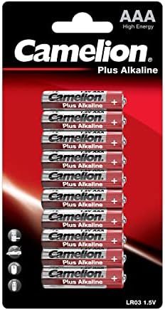 Комплект от 10 Алкални батерии Camelion Micro AAA R03