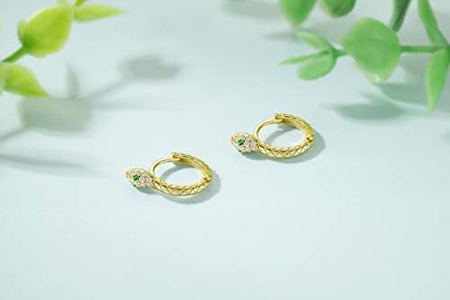 Presentski Обеци-пръстени във формата на Змии за Жени, Малки Обеци-Обнимашки, Позлатени Обеци-Пръстени във формата