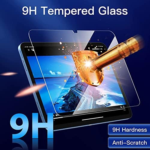 [2] Защитно фолио за екрана на iPad на 10-то поколение 10,9 инча 2022 Модели A2696 / A2757 / A2777 от закалено стъкло