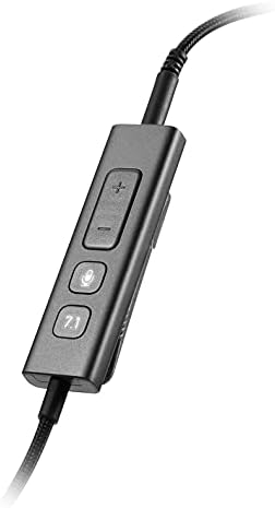 Детска слушалки MSI Immerse GH61, Виртуален съраунд звук Hi-Res 7.1, Вграден DAC ЕСС и усилвател, 3D звук, Сменяеми амбушюры, жак 3,5 мм / USB, калъф за носене в пълна, PC / Mac /PS4/Xbox