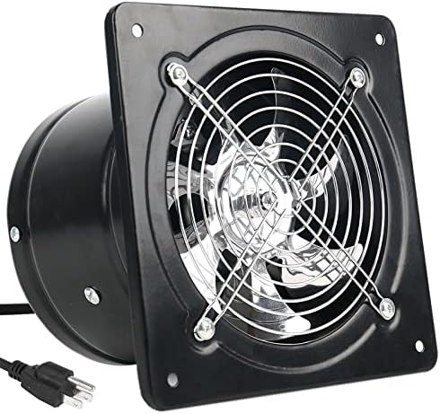 Вентилатор AMZGLORY с приставка адаптер, 8-инчов 735CFM, - Вградени в стената вентилатор за Кухня, Баня, Тоалетна, Спалня,