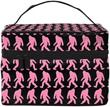 Органайзер За козметични чанти Augenstern, Розова голяма Подарък Чанта във формата на Шимпанзетата, Пътна Косметичка, пътуване портфейл С Дръжка