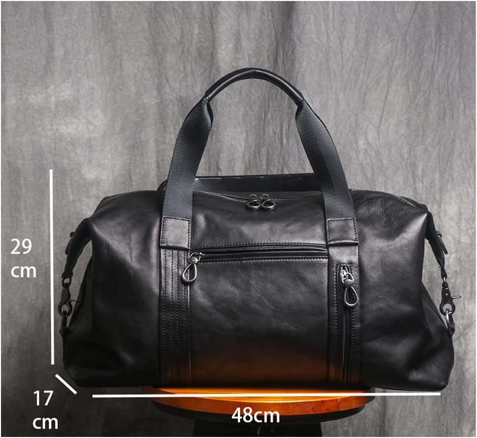 Чанта WDBBY, Мъжка чанта с Голям Капацитет, чанта-месинджър през рамо, Лек Бизнес Пътна чанта за багаж (Цвят: