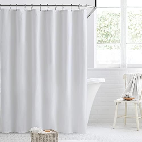 Завеса за душ от непромокаем плат Clorox, 72 x 72, Бяла