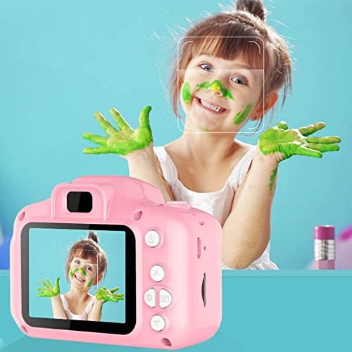 Цифров фотоапарат за деца, Пълноцветен 2,0-инчов LCD дисплей, Мини HD камера, 8-Мегапикселова Детска спортна камера с