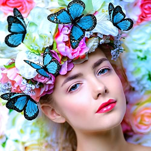 Пролетно-Лятна Декорация във формата на пеперуда-Монарх, 3 Размера, Изкуствени Пеперуди, Реалистични пеперуди, Занаяти,
