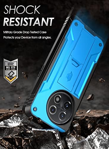 Калъф Poetic Revolution за OnePlus 11 5G 6,7 (2023), [Тестван при падане от височина 20 фута], здрав двуслойни устойчив на удари защитен калъф за цялата корпуса на апарата със стойката и