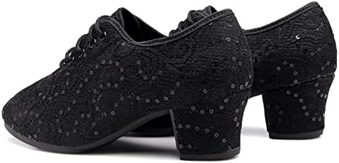 RUYBOZRY/Дамски Обувки За Латино Танци балната зала Дантела, Модерните Обувки За практикуване на Латиноамериканска Салса, Модел 601