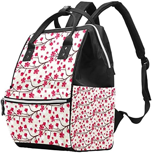 Старата Художествена Чанта за Памперси Cherry Blossom, Раница с Торби за промяна подложка за Малки Момичета, Чанта