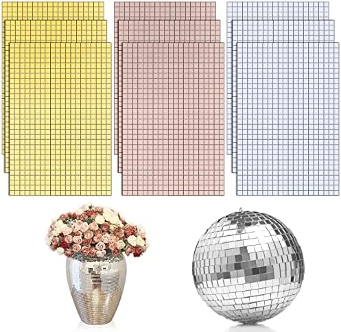 5400 Парчета Slr Мозаичных Плочки, Мини-Самозалепващи Реални Квадратни Плочки Стъклени Етикети, Плочки с диско-топки