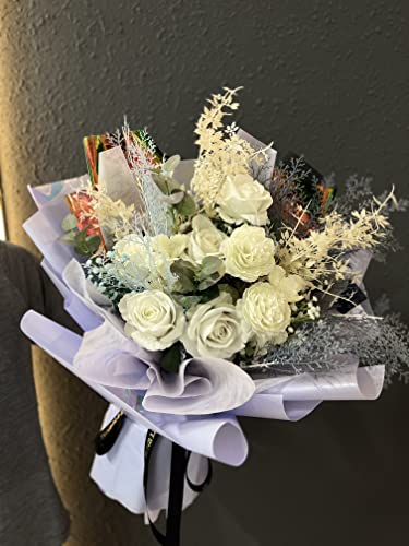 LWFyyds в корейски стил, иллюзионная хартия за опаковане на цветя, подарък за опаковане на букети, рулонная хартия - Шампанско