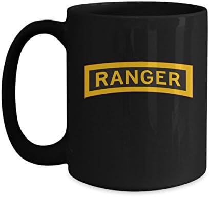 Кафеена чаша Army Ranger - Ranger-Tab - Черна / Бяла /11 грама /15 грама