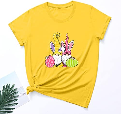 Забавна Тениска на Ден на Великден, за Жени, Къс Ръкав, през Цялата Деколте, Забавни Тениски с Графичен Принтом,