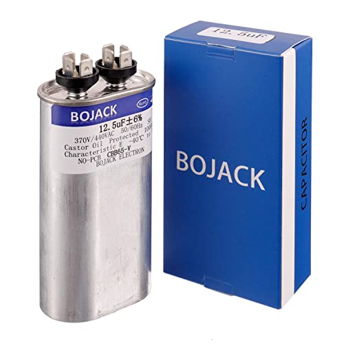 BOJACK 12,5 icf ±6% 12,5 MFD 370 В/440 В CBB65 Овалния Пусков кондензатор за стартиране на двигателя променлив ток