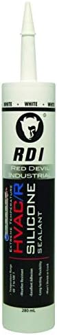 Силикон Red Devil 0896 Extreme Температура HVAC/R, Устойчив на атмосферни влияния лепило, 280 мл, Бяло, 1 опаковка