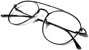 Очила за четене На lifestyle Прогресивно + 1,50 Метални Кръгли 51 мм, Черни Unisex_alacfrpr3472