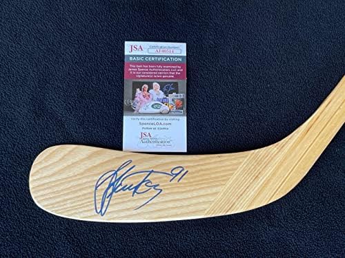 Стивън Стэмкос подписа Хокей клюшку Тампа Бей Светкавица JSA COA - Стик за хокей в НХЛ с автограф