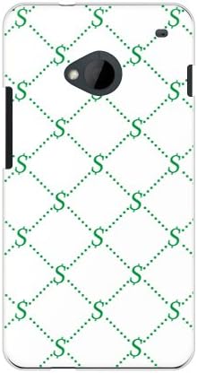 Монограм Second Skin S Бял x Зелено (Прозрачен) Дизайн от ROTM/за HTC J One HTL22/au AHTL22-PCCL-202-Y352