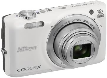 Nikon COOLPIX S6800 16-Мегапикселова цифрова камера, Wi-Fi CMOS с обектив NIKKOR с 12-кратно увеличение и видео с висока резолюция 1080p (бяла) (спиране на производството от производител