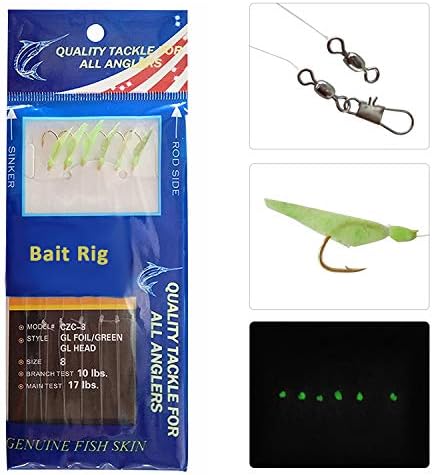 Риболовни Принадлежности JSHANMEI Риболовни Примамки - 15 Опаковки От Естествена Кожата Риба, Светещи Риболовни Примамки, Сладководни, Светещи на Тъмно с Подвижна куки