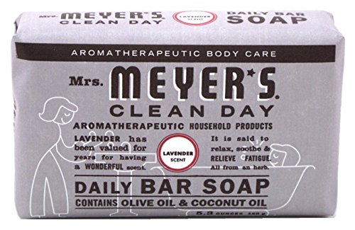 Сапун Mrs Meyers Bar Лавандуловото 5,3 унции (156 мл) (2 опаковки)