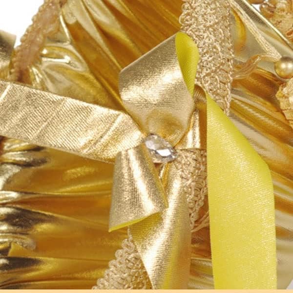 ZJHYXYH Сватбени Аксесоари Количка За Момичета-Цветочниц Златна Посыпка Цвете Кошница Сватбена Ръчна Количка