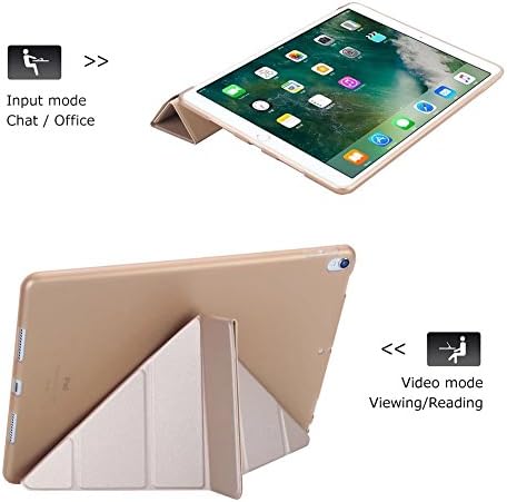 Калъф за iPad Mini 3, Калъф за iPad Mini 2, Ултратънък смарт калъф Maetek Оригами, Модерен 3D дизайн с многоугольной стойка,