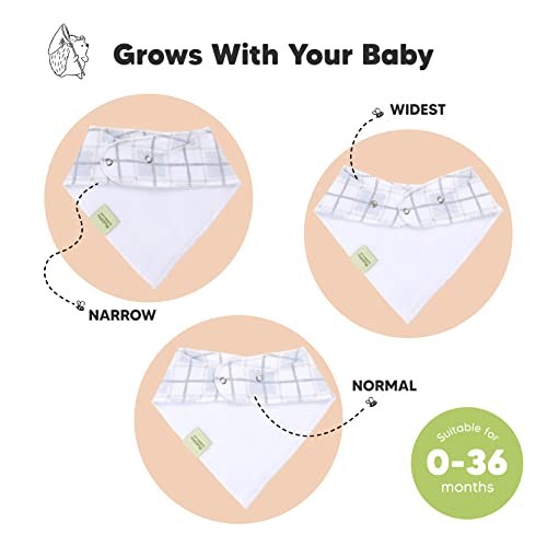 KeaBabies 8 Опаковки, органични бебешки Bandhan-Слюнявчиков и 5 опаковки органични Салфетки от оригване за малки момчета