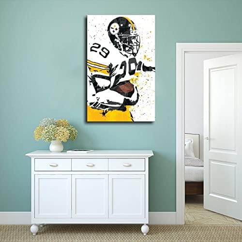 Бари Фостър Футбол Платно Плакат Стенен Арт Декор Принт на Картина Картини за Украса на Хола Спални Рамка: