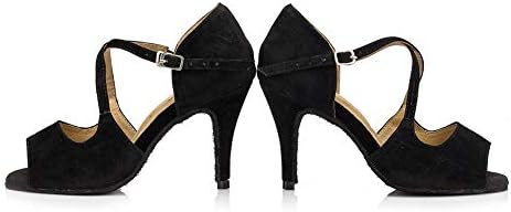 Дамски обувки за латино танци HIPPOSEUS С Каишка на щиколотке, За балната зала на Партита, За практикуване на Салса,