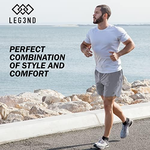 Мъжки спортни къси панталони LEG3ND – 3 Опаковки на Спортни шорти Tech Running Quick Dry с джобове с цип