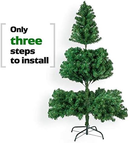 N-марка 8 ФУТА Коледно Дърво с 1138 Клоните на Изкуствена цифрово шифрирана PVC Голяма Коледна Елха Коледна декорация за