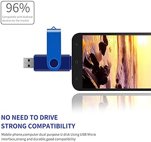 LMMDDP USB Флаш памети 32 GB, 16 GB Флаш-памет и 128 GB карта 64 GB OTG 2 в 1 USB устройство за съхранение 8 GB, 4 GB (Размер: