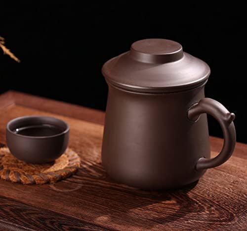 Чаша за чай С приготвяне на чай и капак От ANTYA, Чаши За Чай С Лилав Пясък, Чаша за китайски Чай, Чаша За заваряване