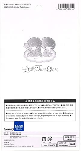 Yamanoshigyo Sanrio Little Twin Stars Стикер за домашни любимци, Печат, 1 Лист, 44 Бр, Декоративни Аксесоари За Scrapbooking,