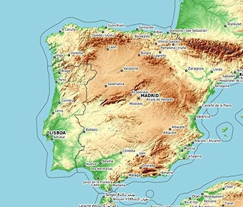 ТОПОГРАФИЧЕСКАЯ карта на Испания за Garmin GPS