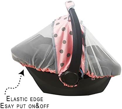Mosquito net, детски столчета за автомобил –Мрежа за столче за кола, за носене на новородено-Дишаща мрежа окото на детски столчета за автомобил, Переноска, Еластичен кра?