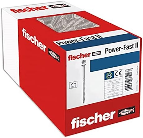Винтове fischer 500 x, за ПДЧ Power-Fast II 4,5 x 60 с тайния глава и частична резба Phillips, поцинковани, пассивированные