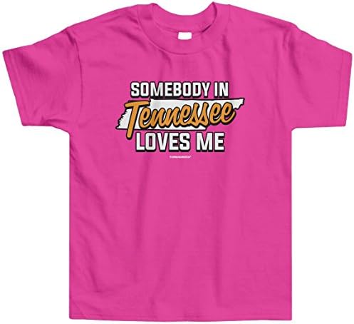 Тениска за деца Threadrock Little Boys 'Somebody in Tennessee Обича Me