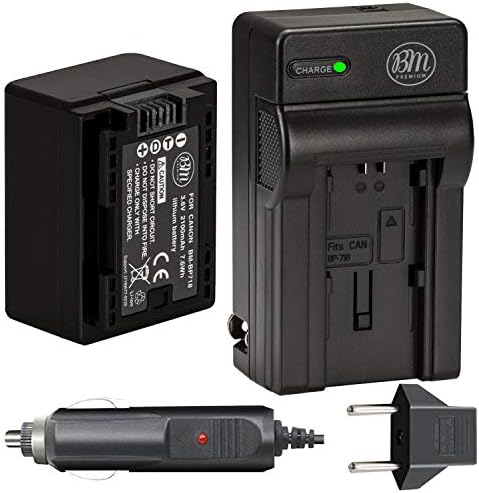 Батерия и зарядно устройство BM Premium BP-718 за Canon Vixia HFR80, HFR82, HFR800, HFM50, HFM52, HFM500, HFR30,