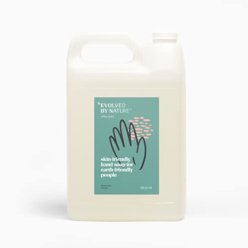 Течен сапун за ръце EVOLVED BY NATURE с добавка на Етерични масла от Розмарин и лимон, Овлажняващи Съставки от Естествен