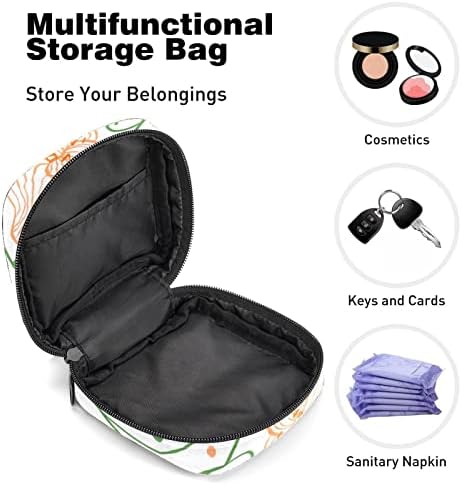 ORYUEKAN Чанта За съхранение на Хигиенни Кърпички, Преносими Многократна употреба Менструални Тампони джоб, Чанта за Съхранение на Тампони за Жени И Момичета, Чиста Ли