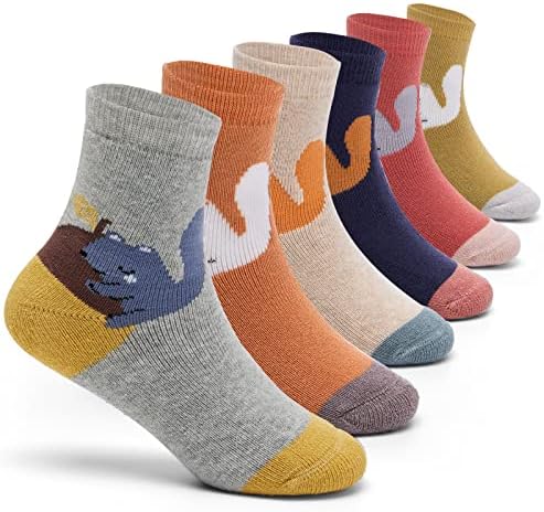Чорапи За момчета, Детски Зимни Чорапи, Изолирана Хавлиени Чорапи за момчета, 6 Опаковки
