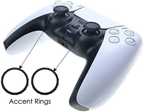Niegamey 2 елемента Декоративни Акцентные Пръстени Замяна за Аксесоари Контролер PS5