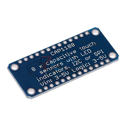CAP1188 8-Ключ Капацитивен Сензорен Модул SPI, I2C Captouch LED 8 Интерфейси, Бутони/клавиши 3-5, за Arduino