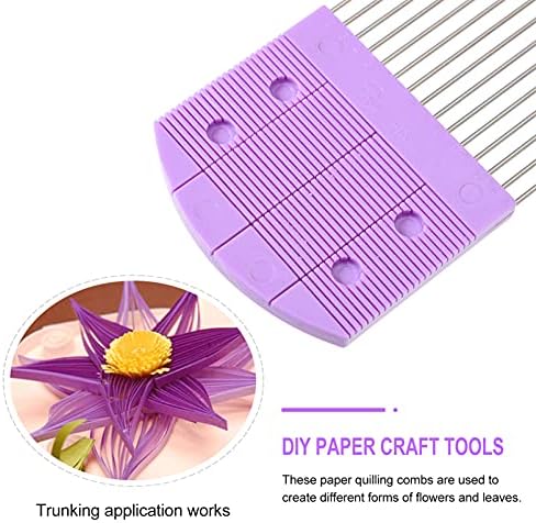 Милистен 2 елемента Гребени За Квиллинга Инструменти За Тъкане на Хартия DIY Инструменти За Хартия Бродерия Титуляр За