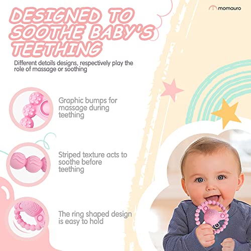 Детски играчки за никнене на млечни зъби с м, Детски играчки за никнене на млечни зъби за деца от 6-12 месеца
