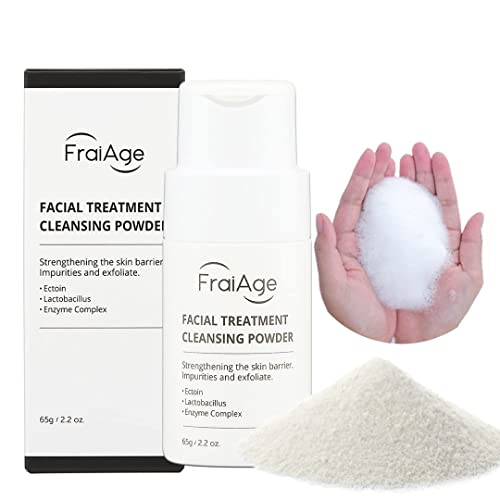 Почистваща пудра на прах за грижа за лицето FraiAge, Энзимная Прах За измиване на лицето и с пробиотиками, Корейското Почистващо