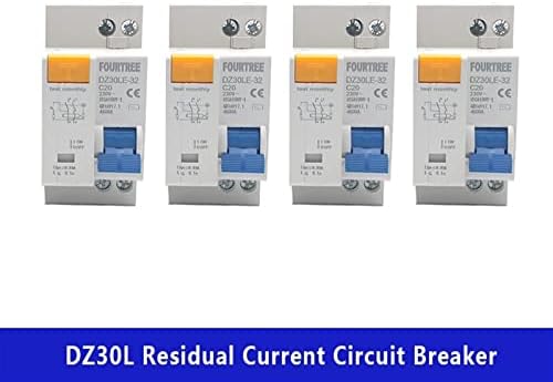 BELOF 1бр DPN DPNL DZ30L DZ30 Мини Автоматичен прекъсвач изтичане на остатъчен ток, Домакински MCB които се разпределят капацитета на 4,5 КА (Размер: DZ30LE, цвят: 6A)